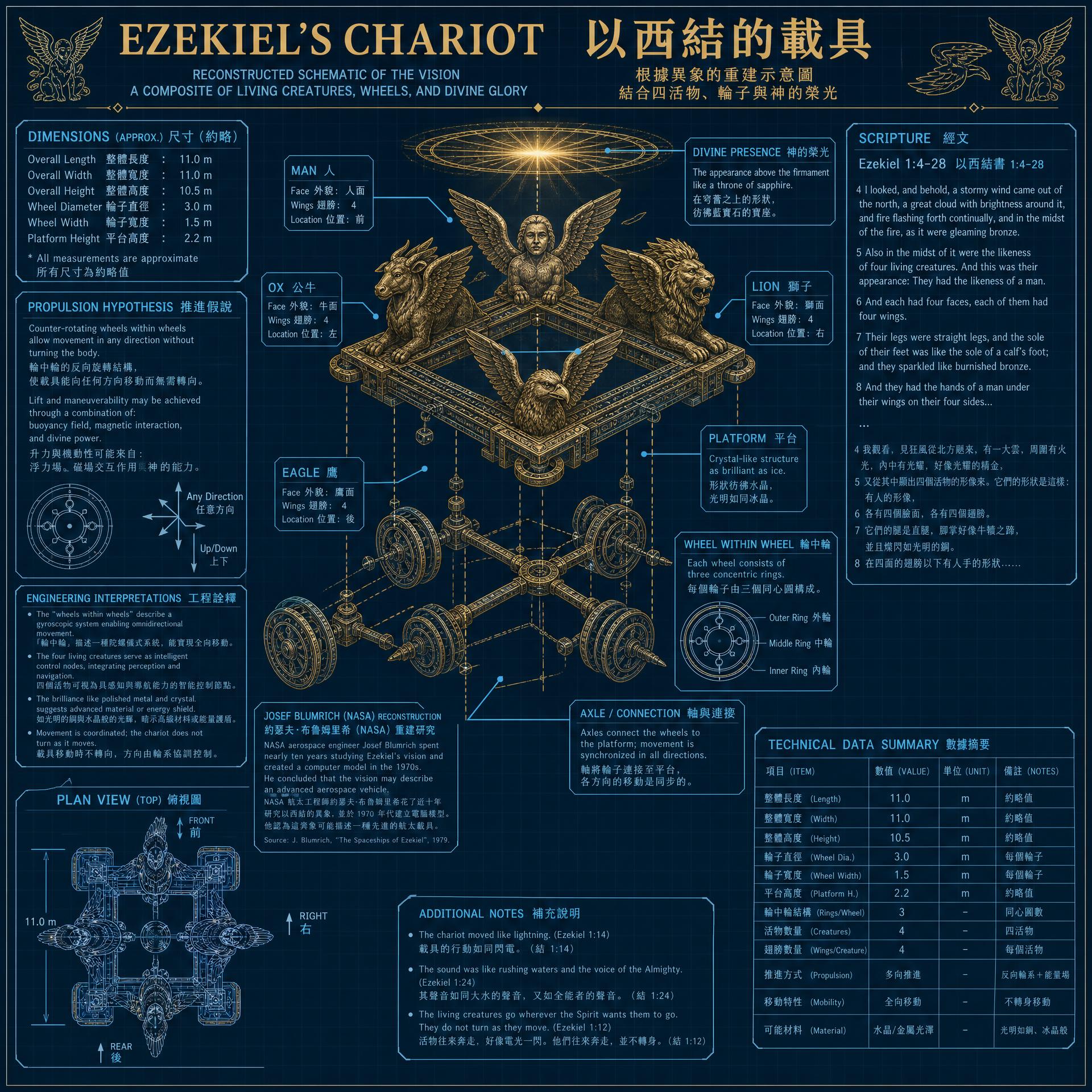 以西結的異象載具 教學圖解：形態與特徵標註