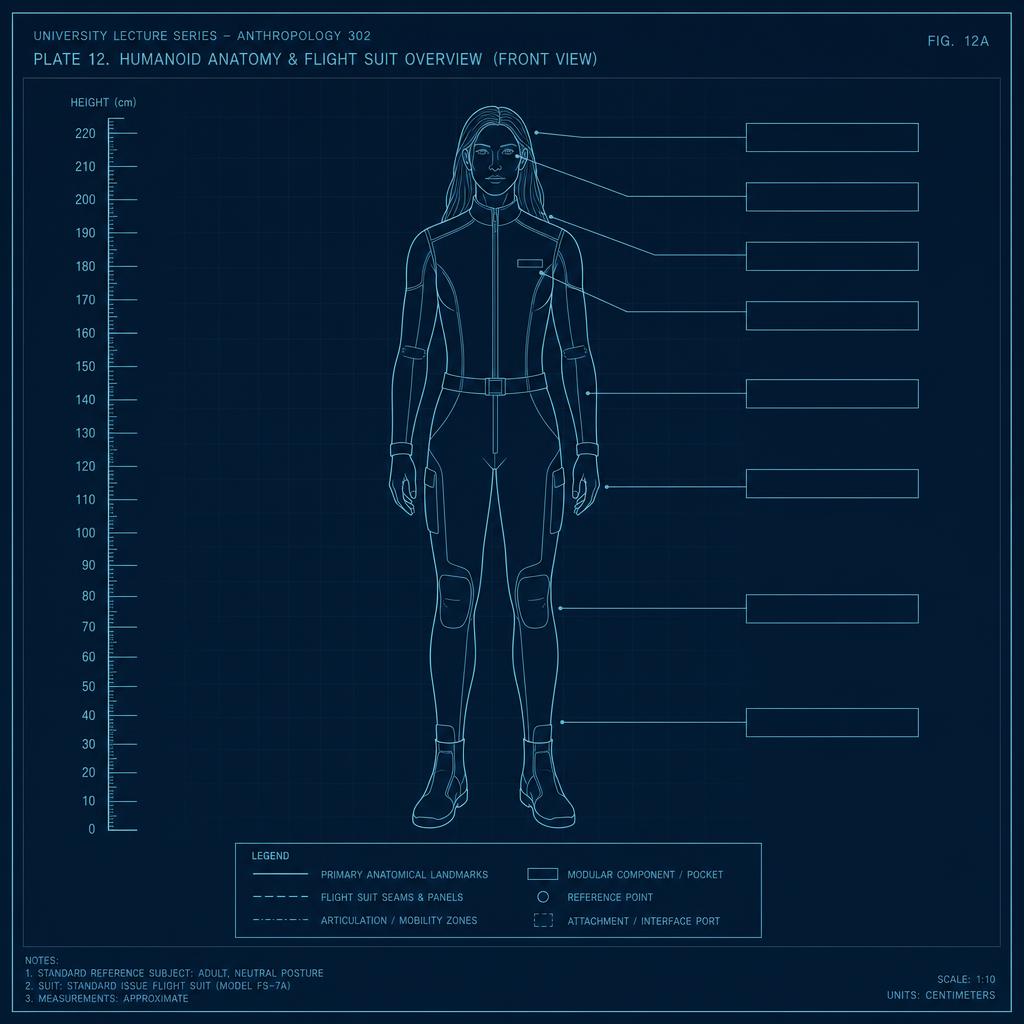 北歐人(Nordics / Pleiadians)教學圖解:外型比例與特徵標註