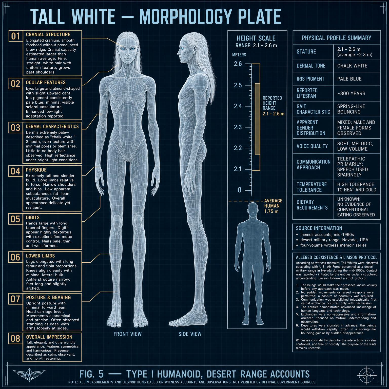 高白人（Tall Whites）教學圖解：外型比例與特徵標註